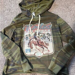 Camouflage Rodeo Graphic Hoodie